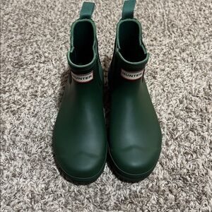 Hunter Green Rain Boots